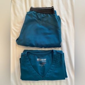 Greys Anatomy Spandex Stretch Scrub Set